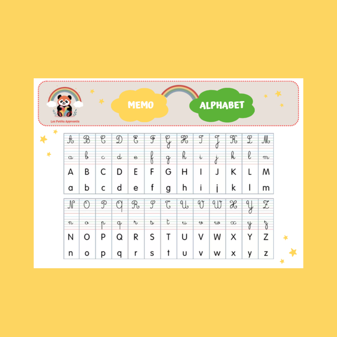 Mémo Alphabet 🔠📖
